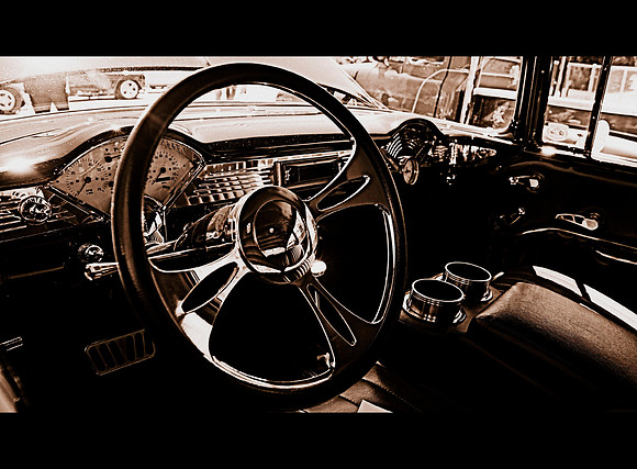 Behind the wheel